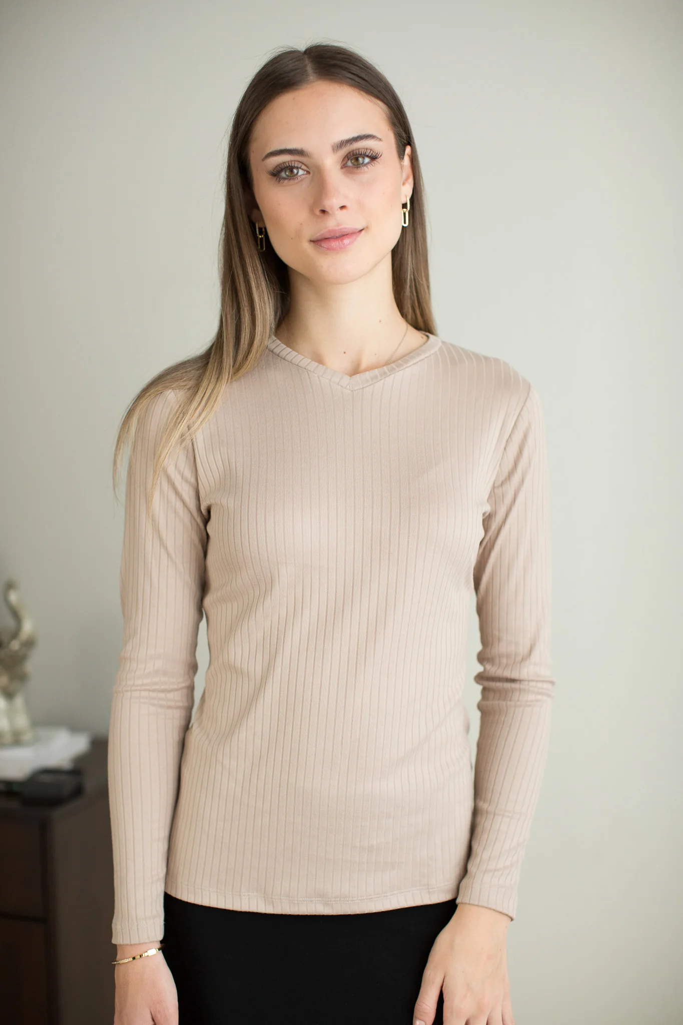 Wide Rib Crew Neck Tee - Image 8